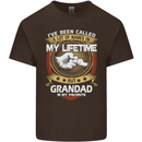 Grandad Is My Favourite Funny Fathers Day Mens Cotton T-Shirt Tee Top Dark Chocolate