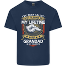 Grandad Is My Favourite Funny Fathers Day Mens Cotton T-Shirt Tee Top Navy Blue