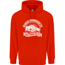 Grandad & Granddaughter Best Friends Mens 80% Cotton Hoodie Bright Red