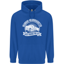 Grandad & Granddaughter Best Friends Mens 80% Cotton Hoodie Royal Blue