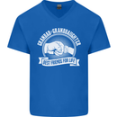 Grandad & Granddaughter Best Friends Mens V-Neck Cotton T-Shirt Royal Blue