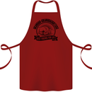 Grandad & Granddaughters Grandparent's Day Cotton Apron 100% Organic Maroon