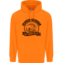 Grandad & Grandson Grandparent's Day Childrens Kids Hoodie Orange