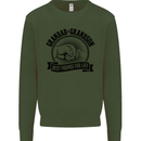 Grandad & Grandson Grandparent's Day Kids Sweatshirt Jumper Forest Green