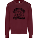 Grandad & Grandson Grandparent's Day Kids Sweatshirt Jumper Maroon