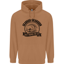 Grandad & Grandson Grandparent's Day Mens 80% Cotton Hoodie Caramel Latte