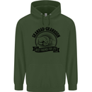 Grandad & Grandson Grandparent's Day Mens 80% Cotton Hoodie Forest Green
