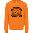Grandad & Grandson Grandparent's Day Mens Sweatshirt Jumper Orange