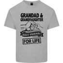 Grandad and Granddaughter Grandparent's Day Kids T-Shirt Childrens Sports Grey
