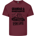 Grandad and Granddaughter Grandparent's Day Mens Cotton T-Shirt Tee Top Maroon