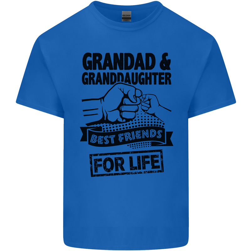 Grandad and Granddaughter Grandparent's Day Mens Cotton T-Shirt Tee Top Royal Blue