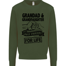 Grandad and Granddaughter Grandparent's Day Mens Sweatshirt Jumper Forest Green