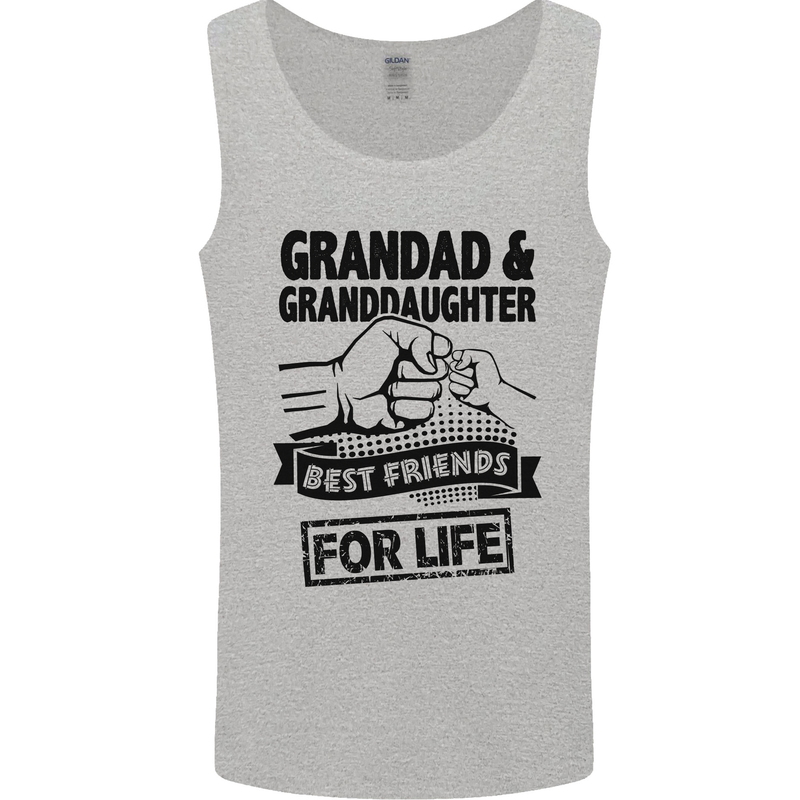 Grandad and Granddaughter Grandparent's Day Mens Vest Tank Top Sports Grey