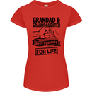 Grandad and Granddaughter Grandparent's Day Womens Petite Cut T-Shirt Red