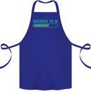 Grandad to Be Newborn Baby Grandparent Cotton Apron 100% Organic Royal Blue