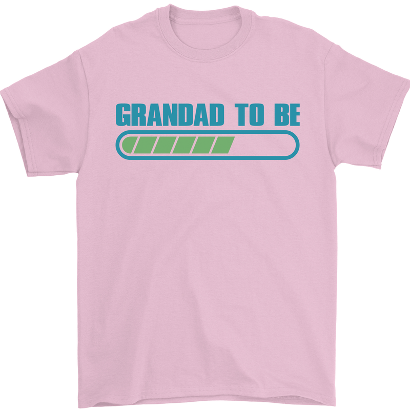 Grandad to Be Newborn Baby Grandparent Mens T-Shirt Cotton Gildan Light Pink