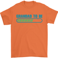 Grandad to Be Newborn Baby Grandparent Mens T-Shirt Cotton Gildan Orange