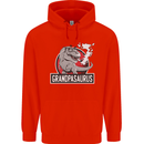 Grandpa Grandpasaurus Grandparent's Day Mens 80% Cotton Hoodie Bright Red