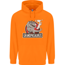 Grandpa Grandpasaurus Grandparent's Day Mens 80% Cotton Hoodie Orange
