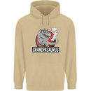 Grandpa Grandpasaurus Grandparent's Day Mens 80% Cotton Hoodie Sand