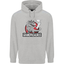 Grandpa Grandpasaurus Grandparent's Day Mens 80% Cotton Hoodie Sports Grey