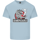 Grandpa Grandpasaurus Grandparent's Day Mens Cotton T-Shirt Tee Top Light Blue