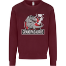 Grandpa Grandpasaurus Grandparent's Day Mens Sweatshirt Jumper Maroon