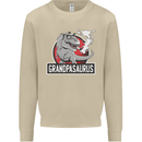 Grandpa Grandpasaurus Grandparent's Day Mens Sweatshirt Jumper Sand