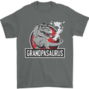 Grandpa Grandpasaurus Grandparent's Day Mens T-Shirt Cotton Gildan Charcoal