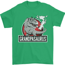 Grandpa Grandpasaurus Grandparent's Day Mens T-Shirt Cotton Gildan Irish Green