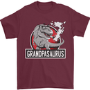 Grandpa Grandpasaurus Grandparent's Day Mens T-Shirt Cotton Gildan Maroon