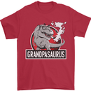Grandpa Grandpasaurus Grandparent's Day Mens T-Shirt Cotton Gildan Red