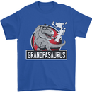 Grandpa Grandpasaurus Grandparent's Day Mens T-Shirt Cotton Gildan Royal Blue