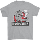 Grandpa Grandpasaurus Grandparent's Day Mens T-Shirt Cotton Gildan Sports Grey