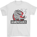 Grandpa Grandpasaurus Grandparent's Day Mens T-Shirt Cotton Gildan White