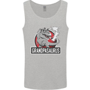 Grandpa Grandpasaurus Grandparent's Day Mens Vest Tank Top Sports Grey