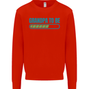 Grandpa to Be Funny New Baby Birth Mens Sweatshirt Jumper Bright Red