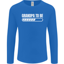 Grandpa to Be Newborn Baby Grandparent Mens Long Sleeve T-Shirt Royal Blue