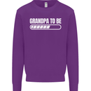 Grandpa to Be Newborn Baby Grandparent Mens Sweatshirt Jumper Purple