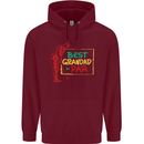 Grandparent's Day Best Grandad By Par Mens 80% Cotton Hoodie Maroon