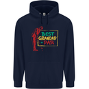 Grandparent's Day Best Grandad By Par Mens 80% Cotton Hoodie Navy Blue