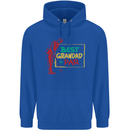 Grandparent's Day Best Grandad By Par Mens 80% Cotton Hoodie Royal Blue