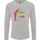 Grandparent's Day Best Grandad By Par Mens Long Sleeve T-Shirt Sports Grey