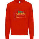 Grandparent's Day Best Grandad By Par Mens Sweatshirt Jumper Bright Red