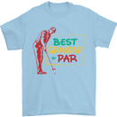 Grandparent's Day Best Grandad By Par Mens T-Shirt Cotton Gildan Light Blue