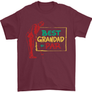 Grandparent's Day Best Grandad By Par Mens T-Shirt Cotton Gildan Maroon