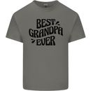 Grandparents Day Best Grandpa Ever Mens Cotton T-Shirt Tee Top Charcoal