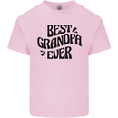 Grandparents Day Best Grandpa Ever Mens Cotton T-Shirt Tee Top Light Pink