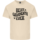 Grandparents Day Best Grandpa Ever Mens Cotton T-Shirt Tee Top Natural