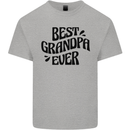 Grandparents Day Best Grandpa Ever Mens Cotton T-Shirt Tee Top Sports Grey
